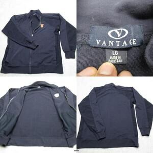 Syracuse University Jacket‎ Mens Large Vantage Blue Cotton Pockets Full Zip